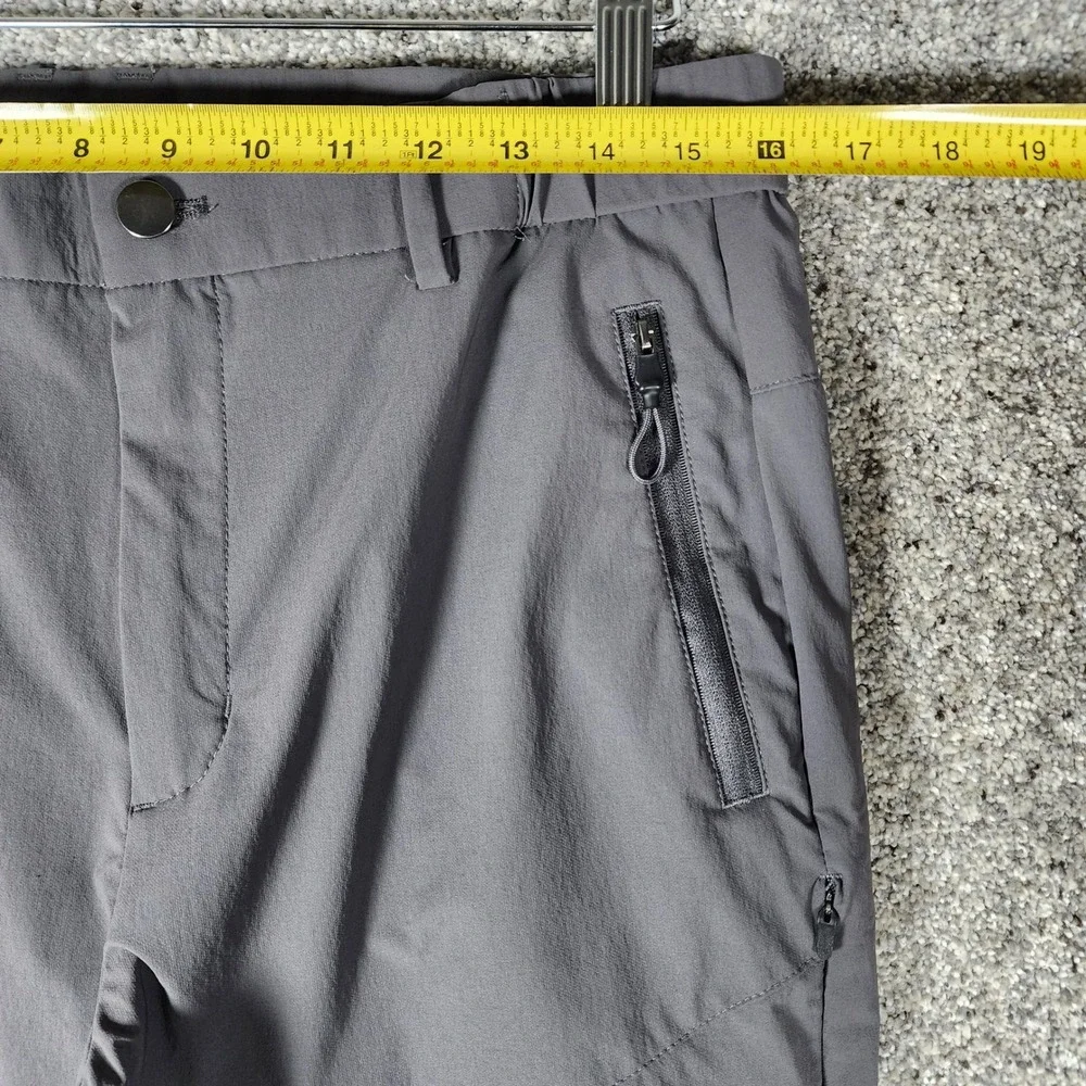 Blue Chill Performance Pants Mens 32 Grey Hiking Outdoor Zipper Pockets NWOT